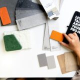 Materiaalstalen voor een interieurmoodboard