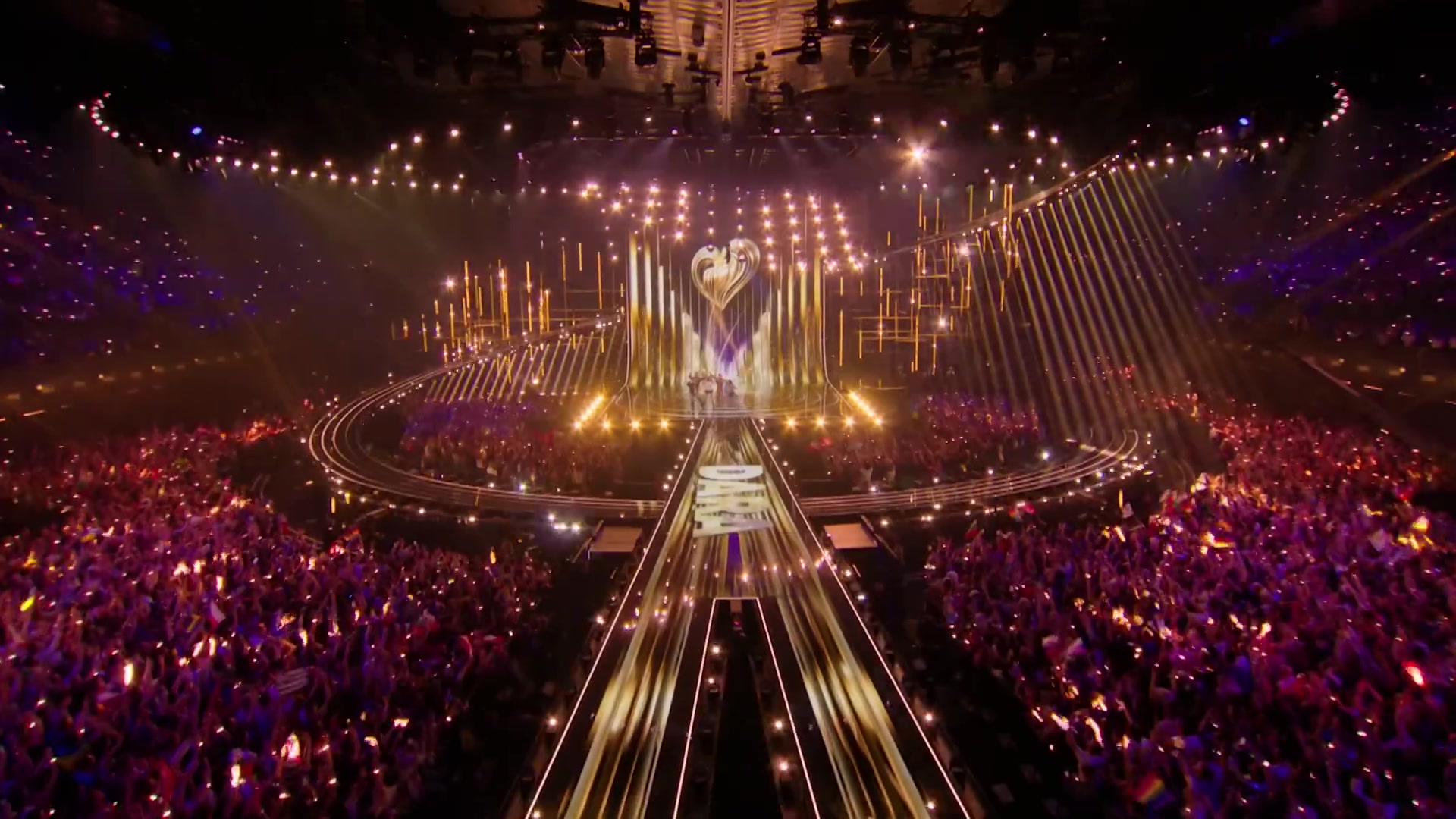 Volle arena tijdens de finale van het Eurovisie Songfestival 2026