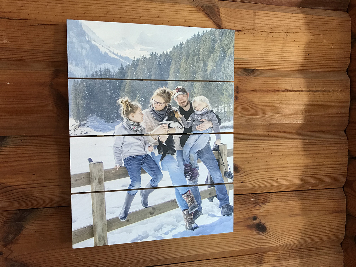 foto op hout via albelli.nl