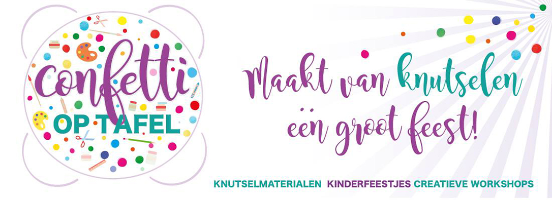 Confetti op tafel